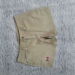 Under Armour Khaki Shorts, Women's Size 6, Excellent Condition!